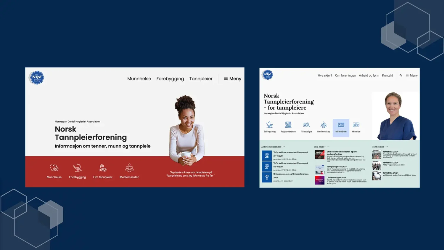 Nettside - Norsk Tannpleierforening | Nettside fra Oslo Webdesign AS